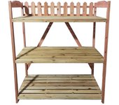 Figura decorativa mueble carrito de 121 cm marrón, rosa