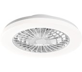 Ventilador de techo con luz sin aspas silencioso dc lumiplus manitoba blanco 15 cm