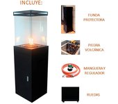 Estufa de gas para exterior nora flames babel de 10 kw