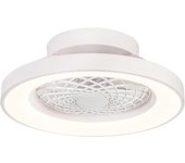 Ventilador de techo con luz sin aspas silencioso dc mantra tibet blanco 53 cm