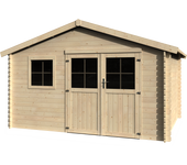 Caseta de madera eiger de 429.7x257x302.5 cm y 13 m2 naterial