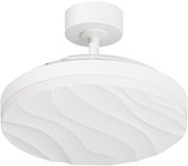 Ventilador de techo con luz silencioso dc arte confort hyla m blanco 107 cm