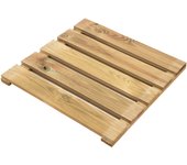 Baldosa de madera pino lara 40 x 40 cm y 28 mm