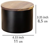 Bote de cocina con tapa mio 0.50l wenko negro