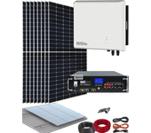 Kit solar autoconsumo 4000w 20kwh/día con acumulación 5kwh