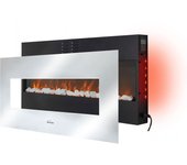 Chimenea eléctrica che-530 con frontal cristal acabado en espejo 2000w