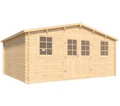 Caseta de madera cobertizo vallo modern 17m ² de 398x238x398 cm y m2