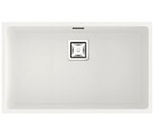 Fregadero 1 seno rectangular poalgi zie hekla snow blanco 75x45 cm