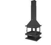 Chimenea de leña central bea c24 eco 14 kw