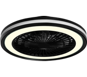 Ventilador de techo con luz sin aspas silencioso dc inspire rafaga negro 47 cm