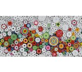 Azulejo decorado 30x60 efecto relieve multicolor 30x60 cm