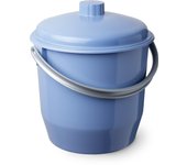 Cubo de la basura con tapa tatay para 17 litros azul 35x35x36cm