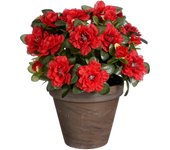 Planta artificial azalea roja 31cm
