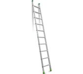 Escalera sencilla aluminio faraone 10 peldaños 3m altura máxima trabajo