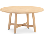 Mesa de jardín provenza de madera de acacia de ø 150 x 75 cm
