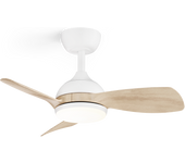 Ventilador de techo con luz silencioso dc sulion sunset wifi blanco 75 cm