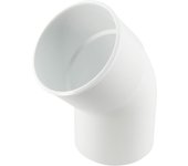 Codo bajante circular ovation m/h 45º blanco