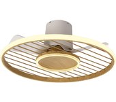 Ventilador de techo con luz sin aspas silencioso dc mantra soho marrón 66 cm