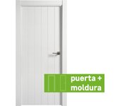 Conjunto puerta chicago blanco apertura izquierda 72.5cm + tapeta