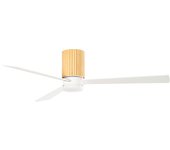 Ventilador de techo con luz silencioso dc forlight moue blanco/marrón 122 cm