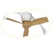 Ventilador de techo con luz sin aspas silencioso dc mantra nepal marrón 75 cm