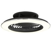 Ventilador de techo con luz sin aspas silencioso dc mantra alisio negro 74 cm