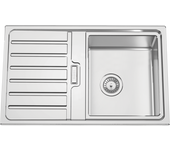 Fregadero seno con escurridor de acero inox rodi elite fusion 50 x 80 cm