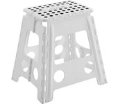 Taburete plegable blanco versa 39cm