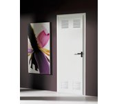Puerta de trastero de acero lacado en blanco de apertura izquierda de 200x90cm