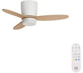 Ventilador de techo con luz silencioso dc arte confort phoebe s blanco fsc blanco 92.8 cm