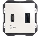 Enchufe usb a + usb c 30w simon 270 blanco