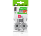 4 patín redondos standers de ptfe gris ø 30 mm