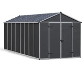 Caseta de resina rubicon shed dark grey de 237x228x603 cm y 13.7 m2