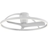 Ventilador de techo con luz silencioso dc mantra nepal ii blanco 75 cm