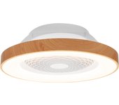 Ventilador de techo con luz sin aspas silencioso dc mantra tibet marrón 65 cm
