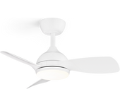 Ventilador de techo con luz silencioso dc sulion sunset wifi blanco 75 cm