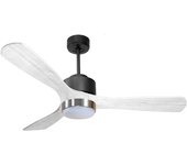 Ventilador de techo con luz motor dc zafiro d132 02 11 17 purline plata 132 cm