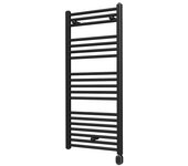 Radiador toallero eléctrico rointe elba oval 500w negro