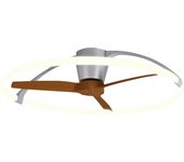 Ventilador de techo con luz sin aspas silencioso dc mantra nepal marrón 104 cm