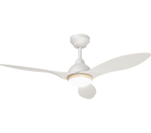 Ventilador de techo con luz silencioso dc inspire cecias blanco/beige 122 cm