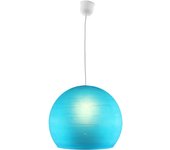 Lámpara de techo boulé azul 1l e27