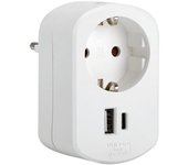Adaptador de viaje combi usb a+c simon