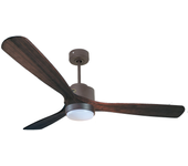 Ventilador de techo con luz motor dc zafiro klassfan negro 166 cm