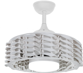 Ventilador de techo con luz sin aspas silencioso dc sulion assen blanco 22 cm