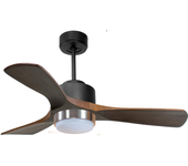 Ventilador de techo con luz motor dc zafiro d106 04 11 17 purline negro 106 cm