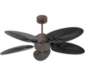 Ventilador de techo sin luz motor dc perseo klassfan marrón 132 cm