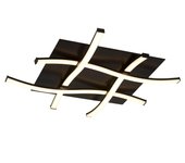 Plafón nur led 2600 lm marrón 57 cm