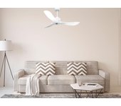 Ventilador de techo con luz motor dc cora d132 02 22 18 klassfan blanco 132 cm