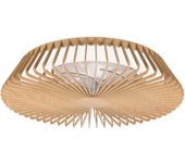 Ventilador de techo con luz sin aspas silencioso dc mantra himalaya marrón 63 cm