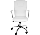 Silla de escritorio con respaldo magali blanco